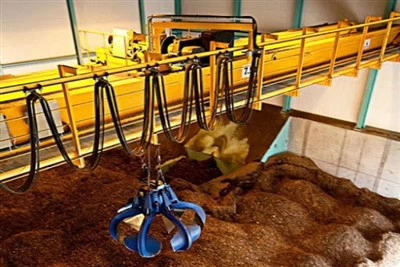 Clamshell Grab Bucket Bridge kranar