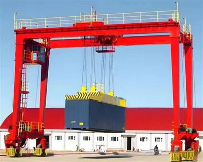 Gúmmí dekk Dekk Mobile Container Gantry Crane